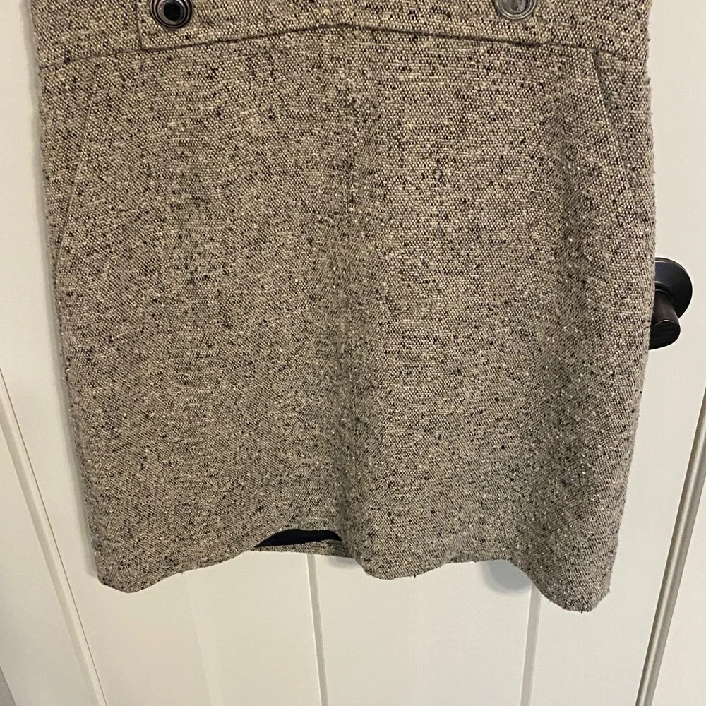 Tory Burch Gray Tweed Mini Dress